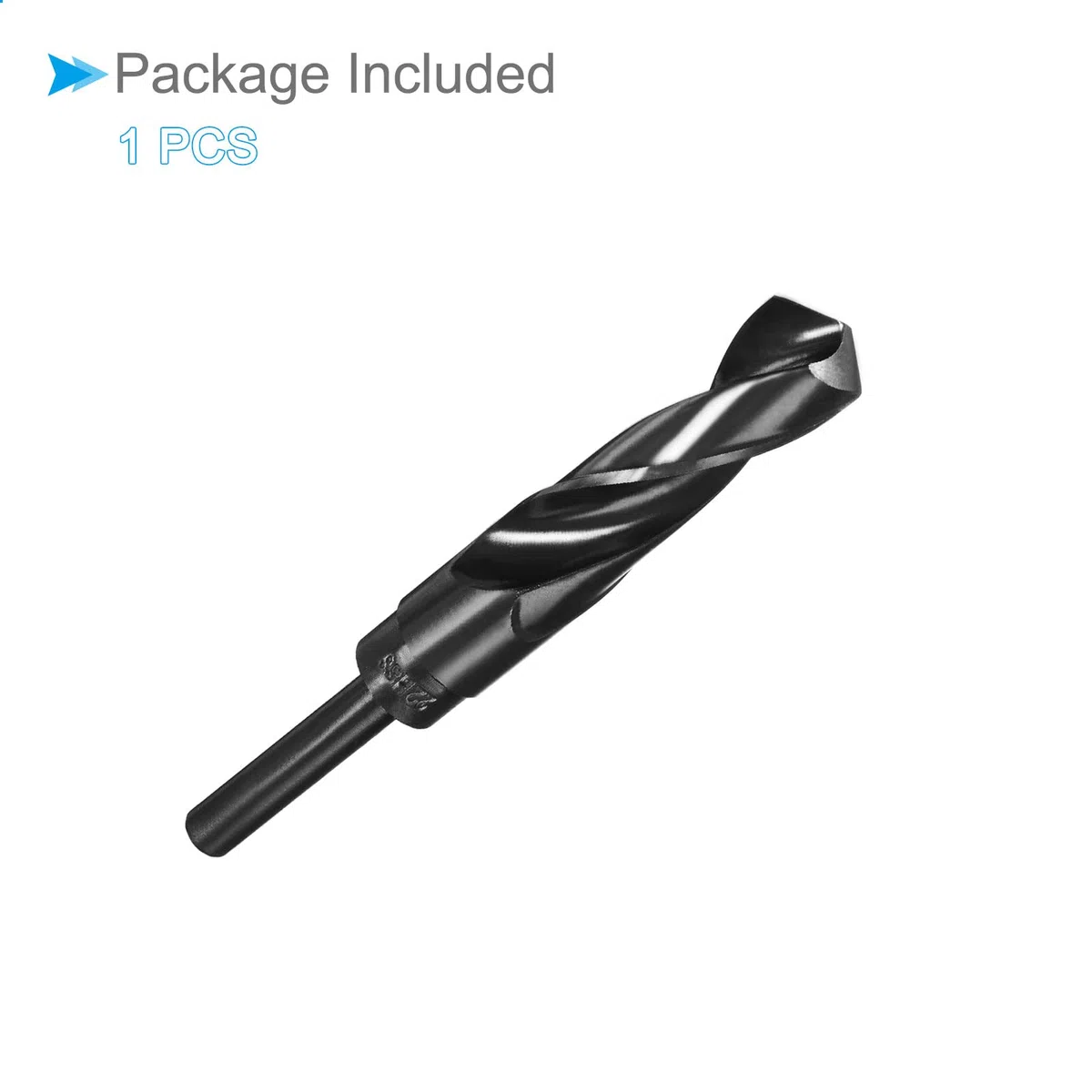 Ridotto Stelo Trapano Punta, 22mm Taglio Tagliente 1/2" Stelo, Nitruro Rivestito Alto Velocità Acciaio 9341 Torsione Trapano Punte per Acciaio Inossidabile Acciaio Metallo Legna