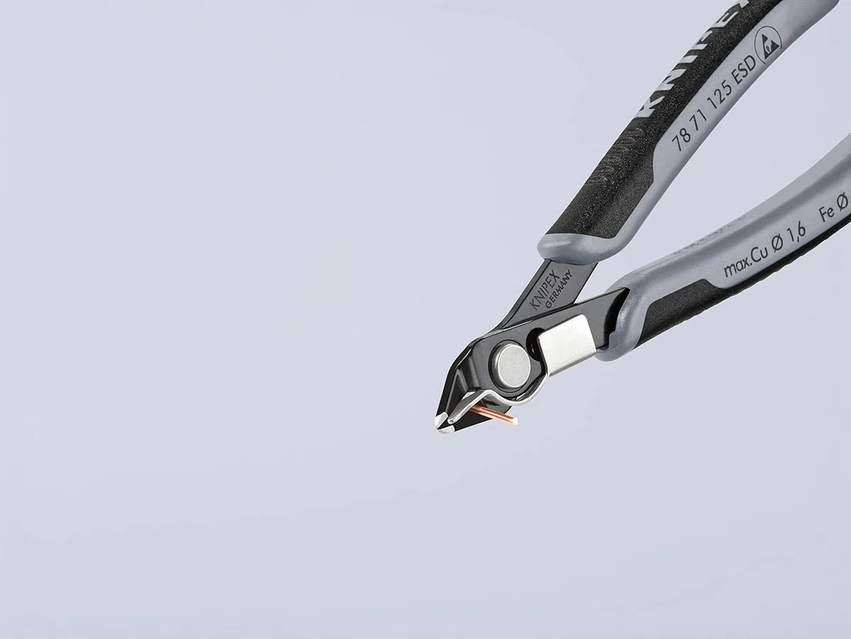 KNIPEX Elektronski Super Knips ESD con impugnature multicomponente 125 mm, 78 71 125 ESD