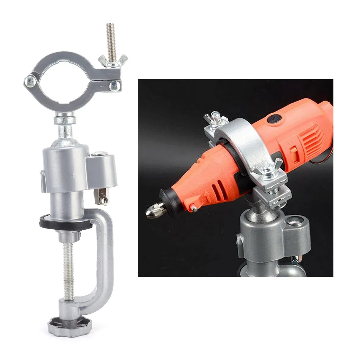 Supporto Per Trapano Elettrico Supporto Per Morsa Per Smerigliatrice Multifunzione a 360 Gradi Supporto Per Morsa da Banco Per Morsa da Banco Trapano Elettrico Per Smerigliatrice Elettrica Sm