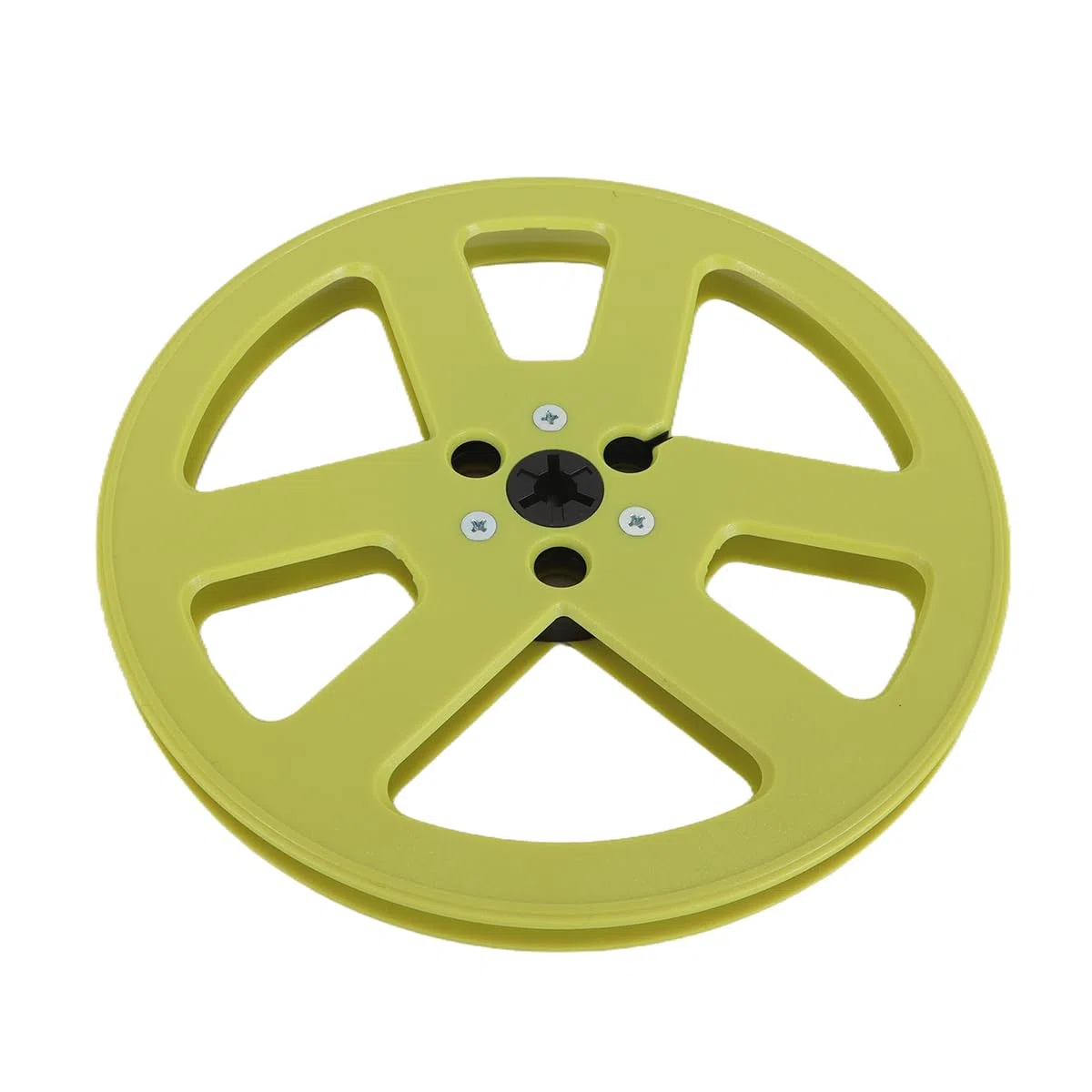 Bobina di nastro vuota da 1/4 7 pollici, bobina di nastro audio universale in plastica ABS con 6 fori antivento, adatta per registratori Studer (giallo)