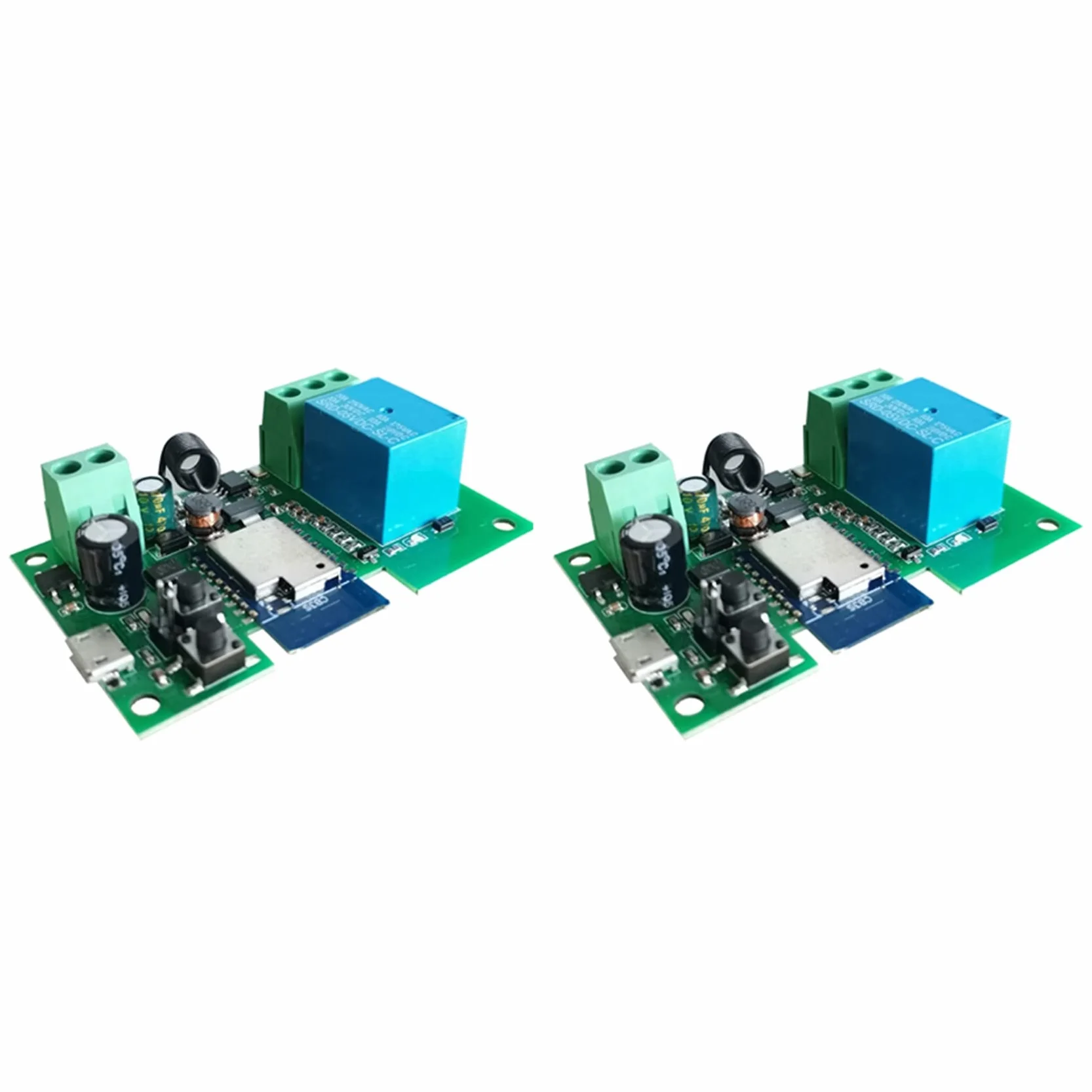 Tuya Smart Life - Relè WLAN da 12 V, modulo di commutazione, timer, autobloccante, funziona con casa, controllo a 2 vie