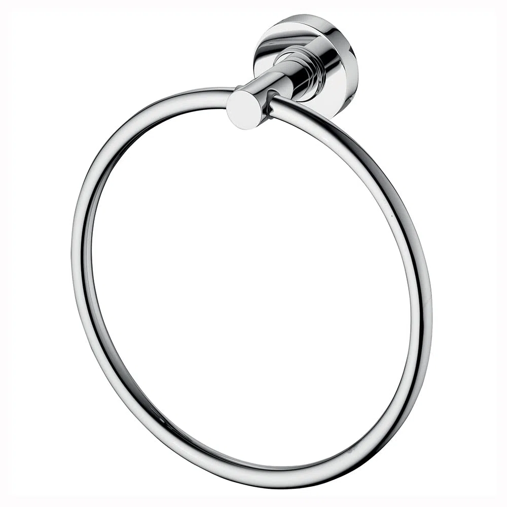 Ideal Standard A9130AA Serie IOM Portasciugamani ad Anello, Diametro 18 cm, Cromato, cromato