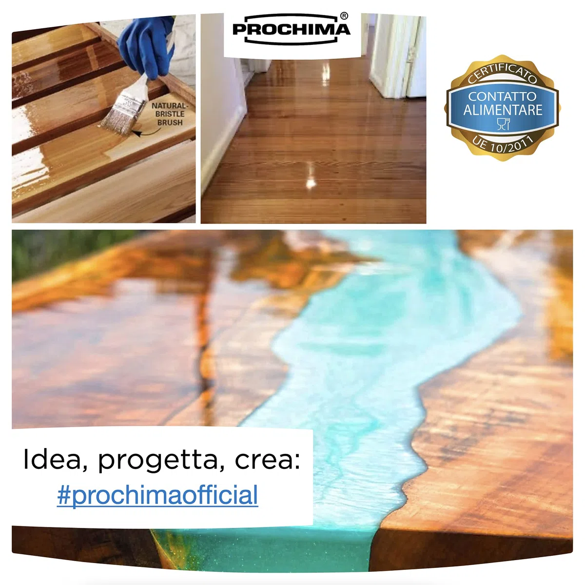 PROCHIMA, Duraloid AL-30 2.0, Smalto Trasparente, Certificato per il Contatto Permanente con Alimenti, 1 Kg