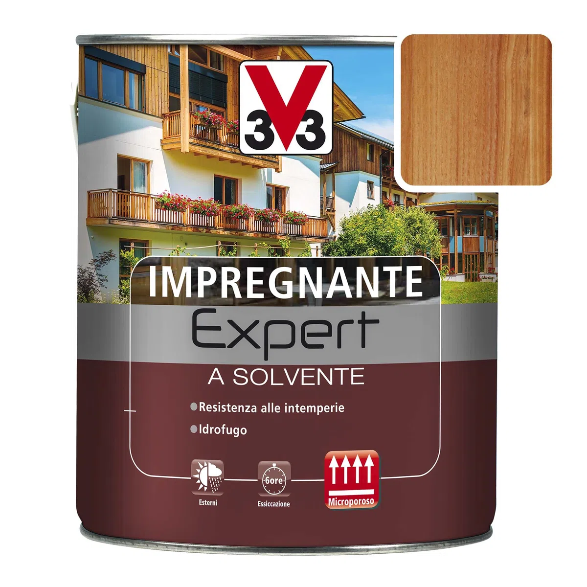 Impregnante A Solvente Expert 2,5 Lt - Noce Scuro