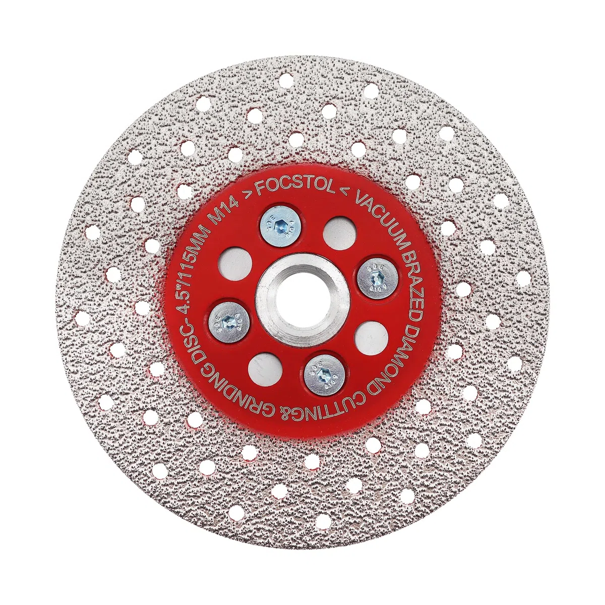 FOCSTOL Disco Diamantato 115mm - Doppio lato Taglio Macinazione Lama Diamantata per Granito Marmo Porcellana Ceramica Piastrella Calcestruzzo con M14 Filettatura