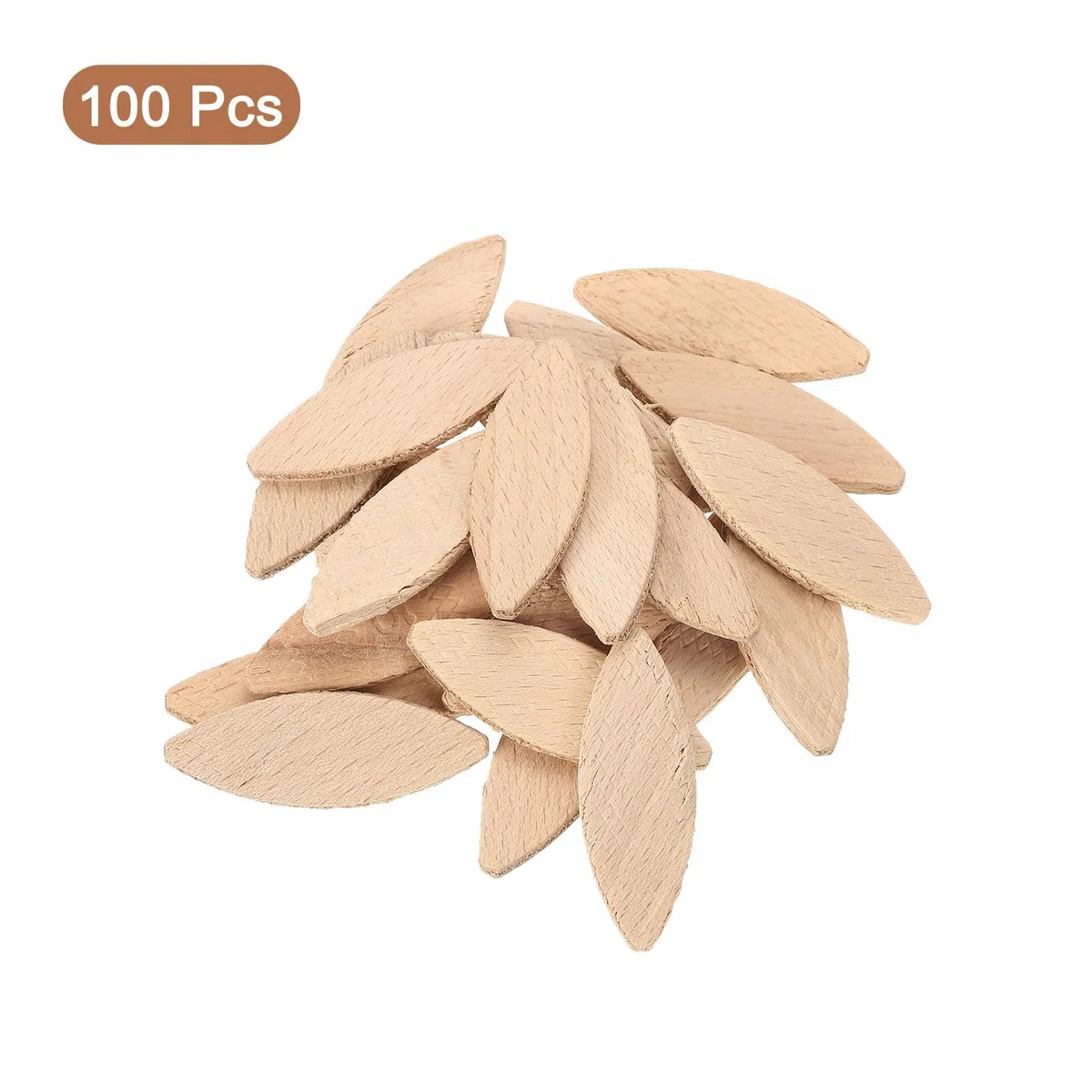QUARKZMAN 100Pezzi biscotto per Giunti In Legno, 54X19X3.8mm biscotto per Lavorazione Del Legno, Strumento Di Giunzione per Schede Di Legno Accessori per Falegnami E Progetti Fai Da Te
