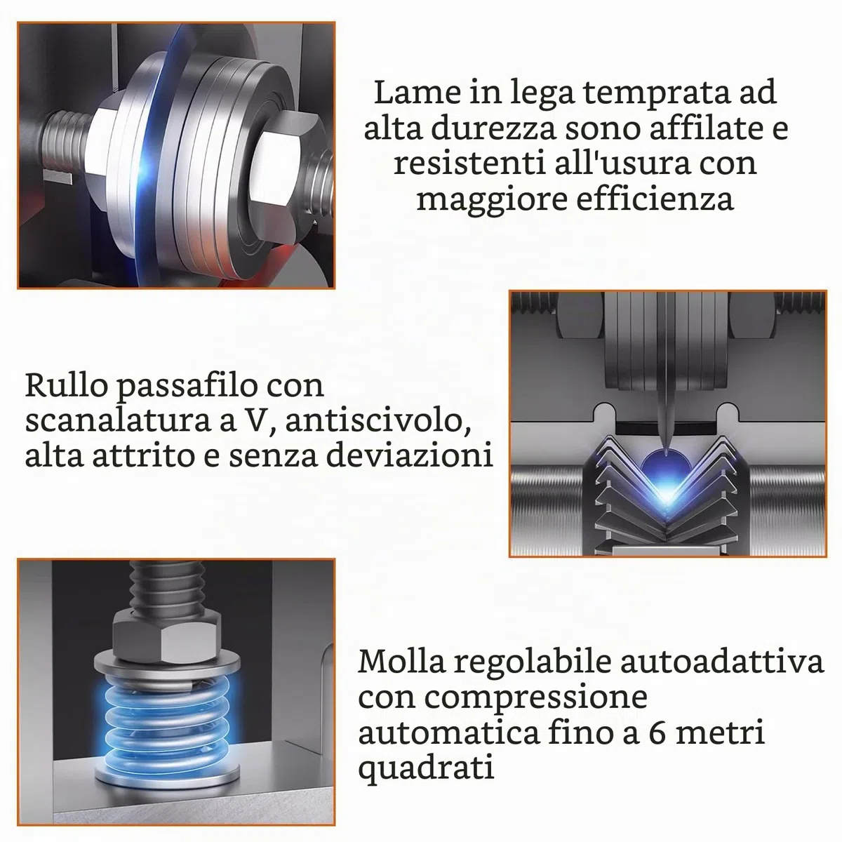 Spellacavi Elettrici per Cavo in Rame da 1 mm-21 mm, Pinza Spelafili Elettricista Alimentata a Manovella o Trapano, Spelacavi per Cablaggio, Riciclaggio e Smantellamento (lega di alluminio)