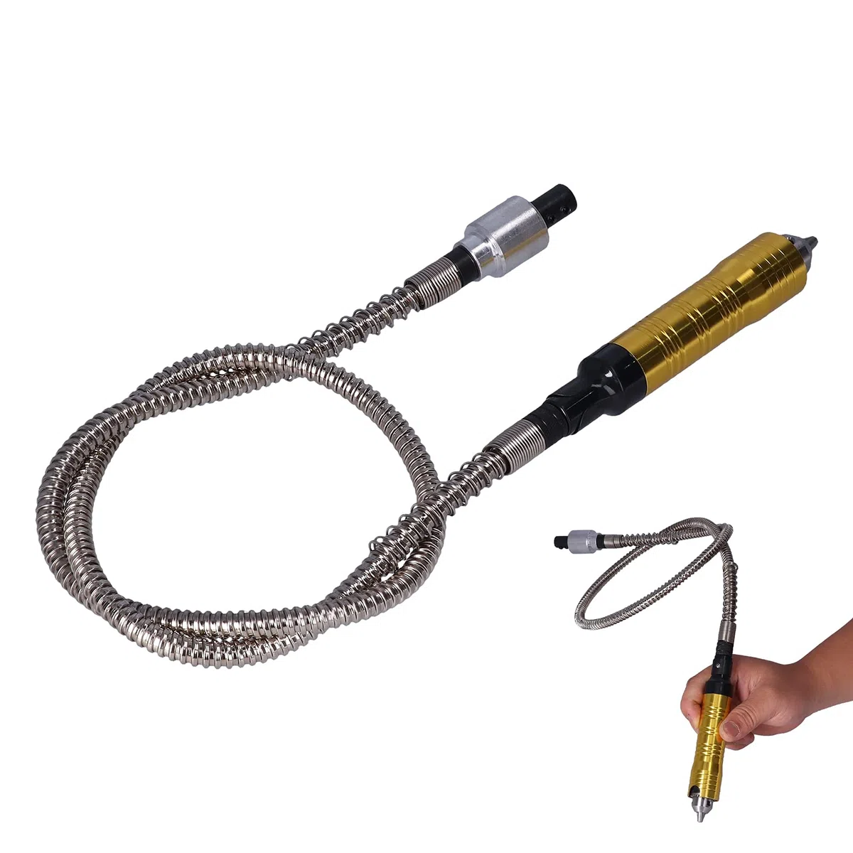 Albero flessibile per smerigliatrice, cavo di prolunga per trapano elettrico Mandrino a tubo lungo universale portatile per rettificatrice rotativa
