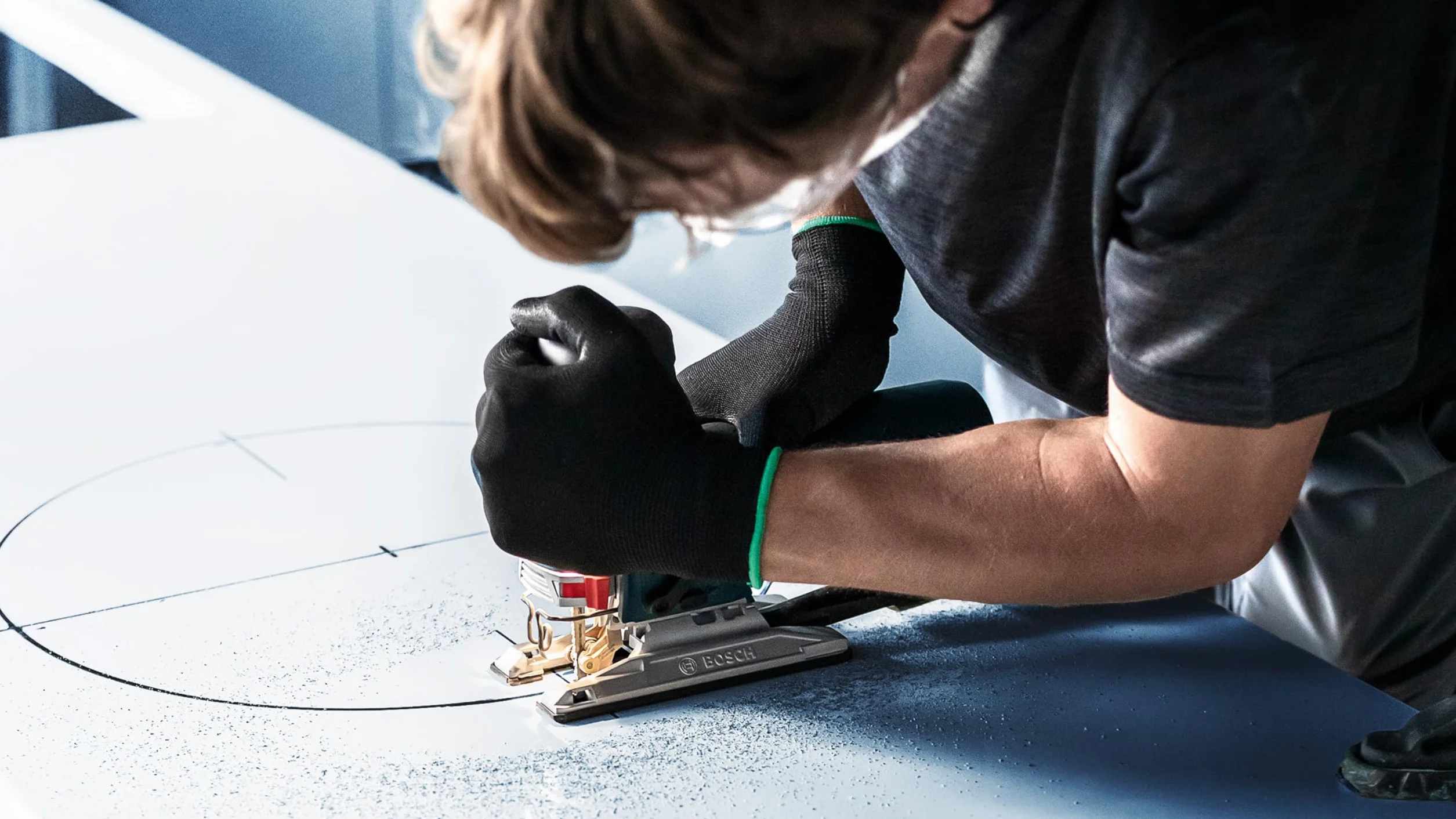 Bosch Professional 5x Lame per seghetto alternativo Expert 'Hardwood 2-side clean' T 308 BFP (per Piano di lavoro da cucina, Pannelli rivestiti in plastica, accessorio Seghetto alternativo)