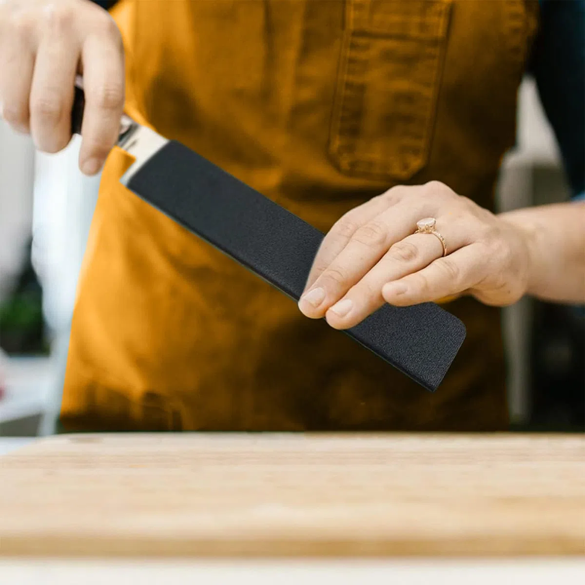 Rierousy 10 Pezzi Fodero Coltello di Alta Qualità, Fodero Coltello Cucina, Protezione per la Lama con Fodera in Velluto, set Universale di Protezione per Coltelli in Generale