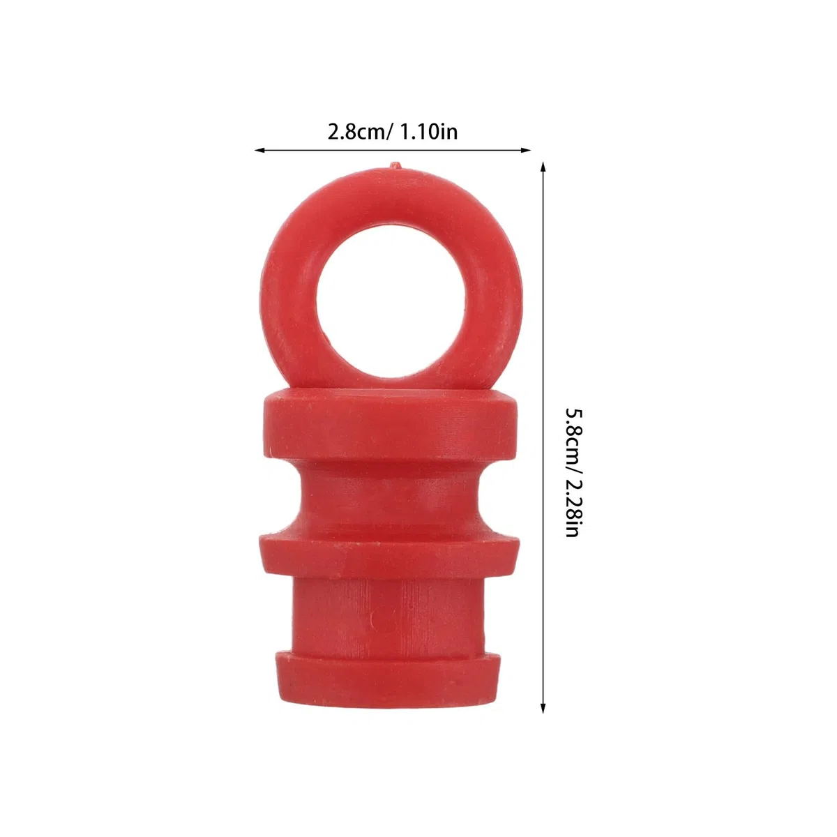 Healeved 15 Tappi di Sicurezza per Pali di Avvertimento: Accessori con Tappo Conico per Delineatori Del Traffico - Coperture per Colonne con Maglie di Catena in Plastica per Installazioni Edili