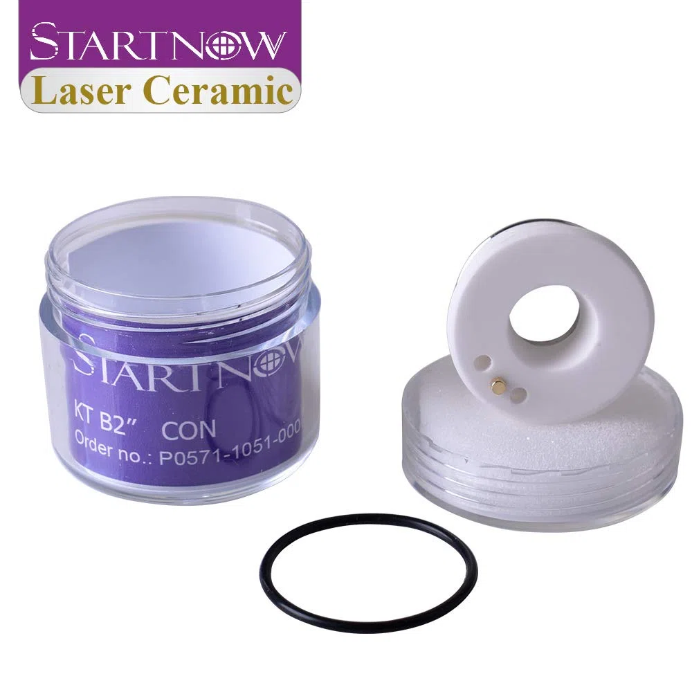 Startnow Parti di supporto per ugelli KT B2 CON in ceramica laser da 28 mm e 32 mm per Precitec WXS HANS Raytools testa macchina da taglio laser in fibra (5 pezzi, A-28 mm (Precitec))