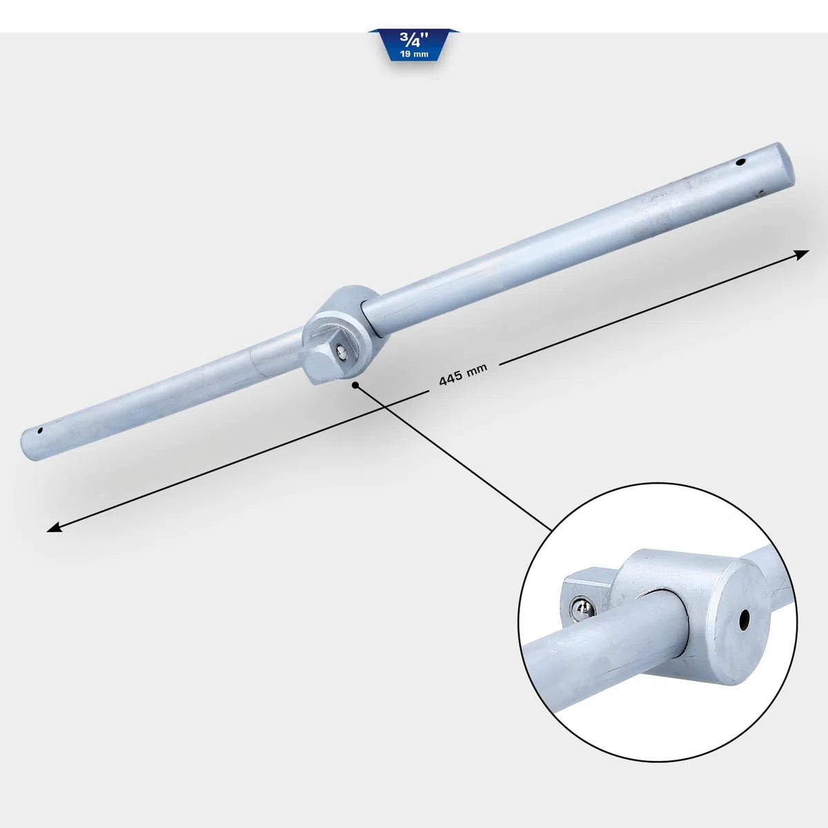 BRILLIANT TOOLS BT025905 Impugnatura scorrevole 3/4" [Powered by KS TOOLS]