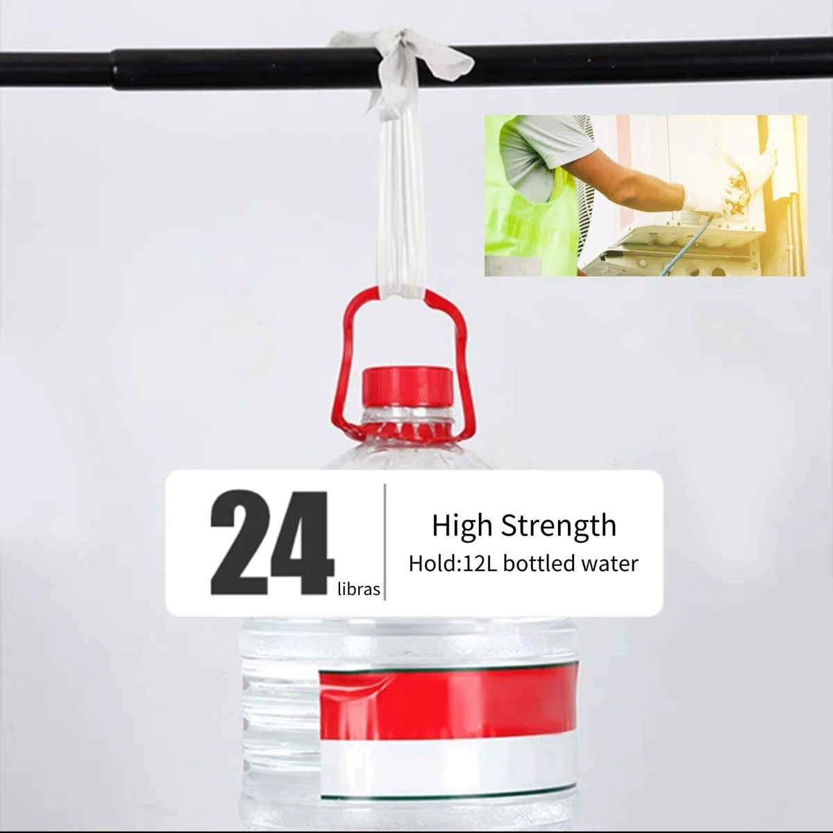 Nastri per tubi per condizionatori d'aria, 5 pezzi Nastri isolante per tubi per condizionatori d'aria Nastri per avvolgimento protettivi per tubi resistenti all'olio 6 cm di larghezza(Grigio)