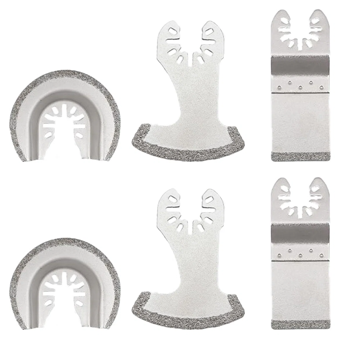 NIYATA Set di 6 lame diamantate multiutensili, oscillanti per taglio piastrelle, lame diamantate per rimozione malta, lame per muratura, per la rimozione della malta e il taglio delle piastrelle