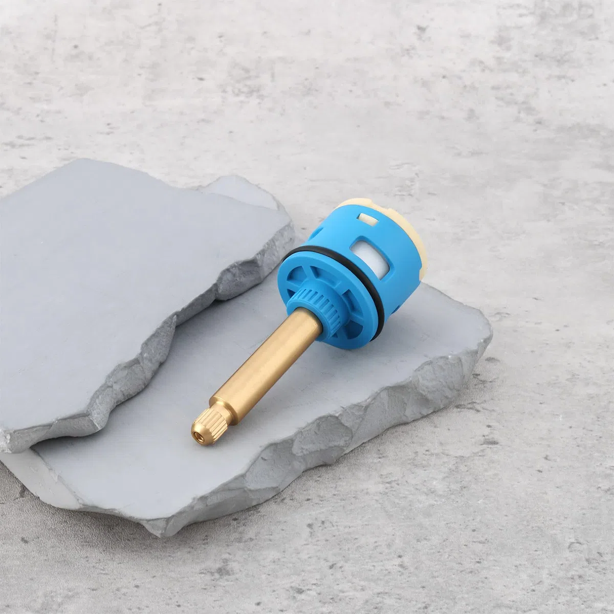 SG Store Cartuccia a disco in ceramica da 85,7 mm, miscelatore termostatico per doccia a 2 vie a 3 fori, adatto per deviatore a due vie, valvola doccia