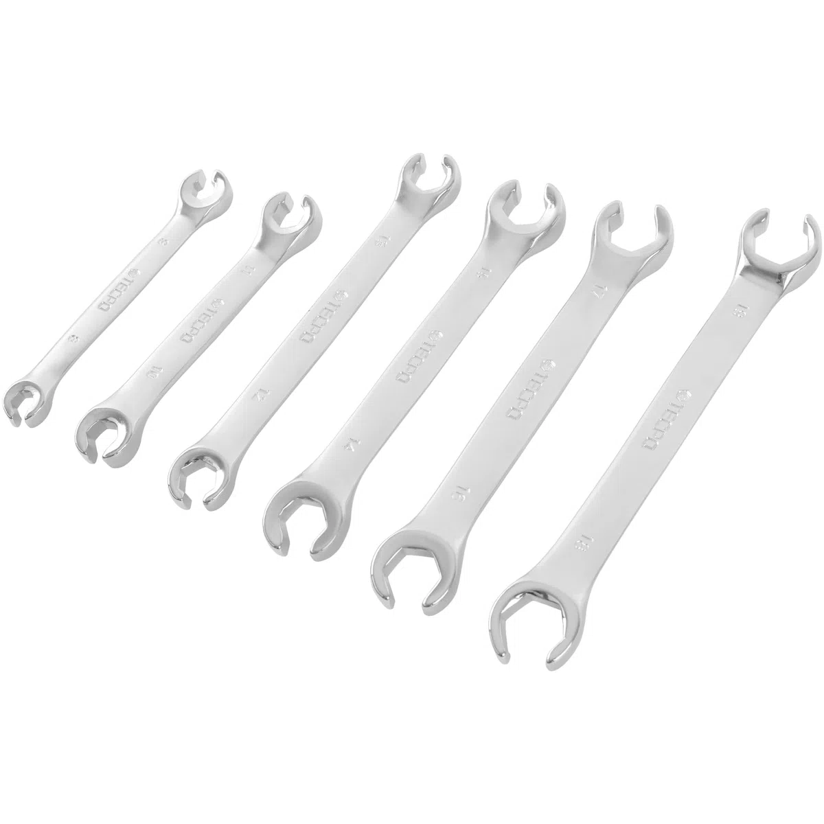 TECPO Chiave ad anello aperto, 8-19 mm, 6 pezzi
