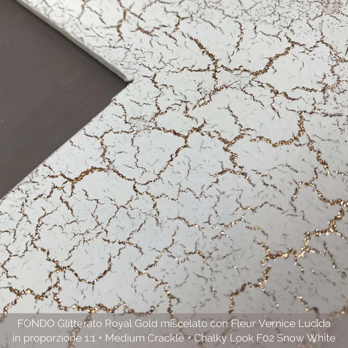 FLEUR DESIGNER'S PAINT | Medium per Effetto Crackle, 330 ml, Trasparente, Base Acqua, Per ottenere Oggetti e Superfici con effetto Screpolato ed Antico, Adatto su Qualsiasi Materiale.