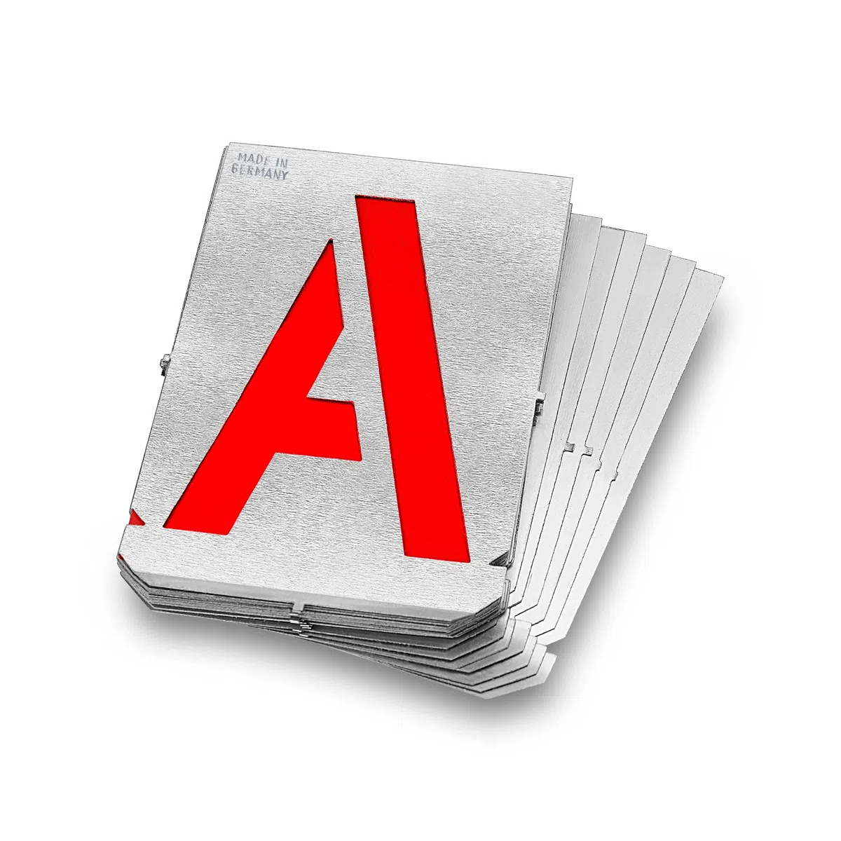 Stencil GRAVUREM A-Z - Set di lettere/Altezza caratteri 20 mm