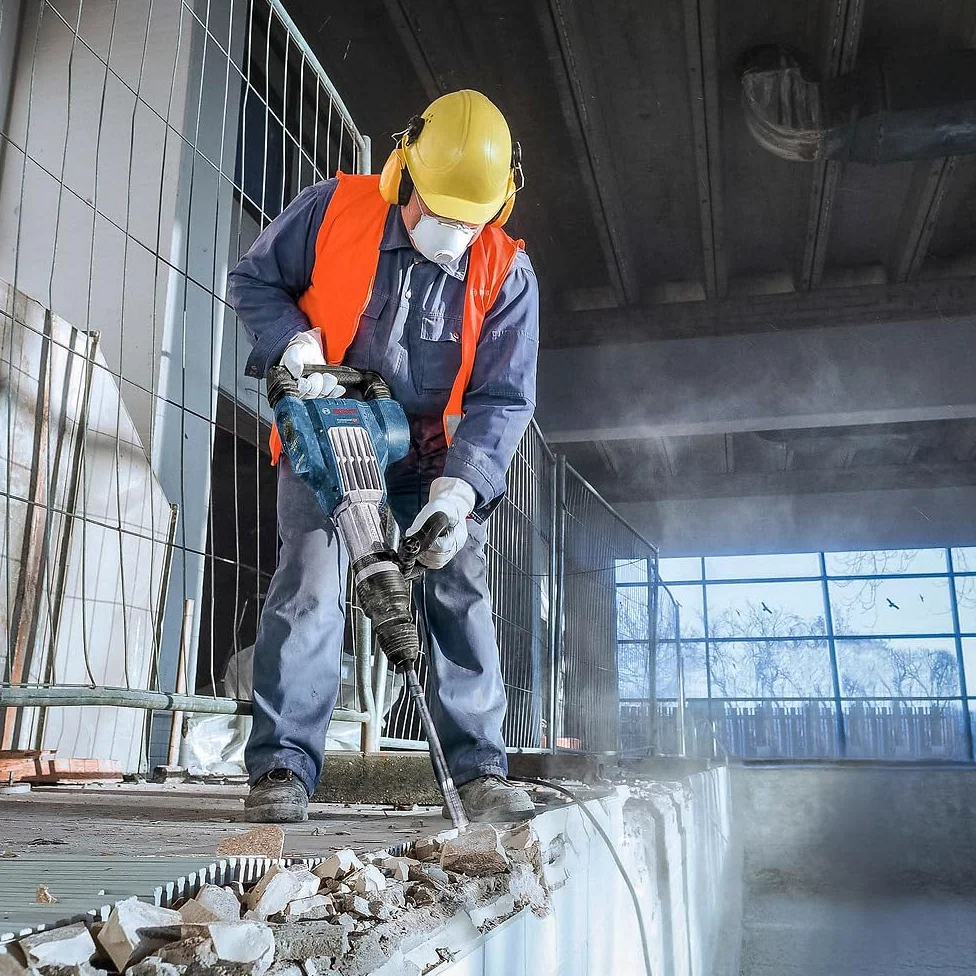 Bosch 1x Scalpello a punta PRO Hex 19-4C, codolo con collare rovesciato (per Calcestruzzo, Mattone, Ø mm, Professional Accessorio Sezionatori)