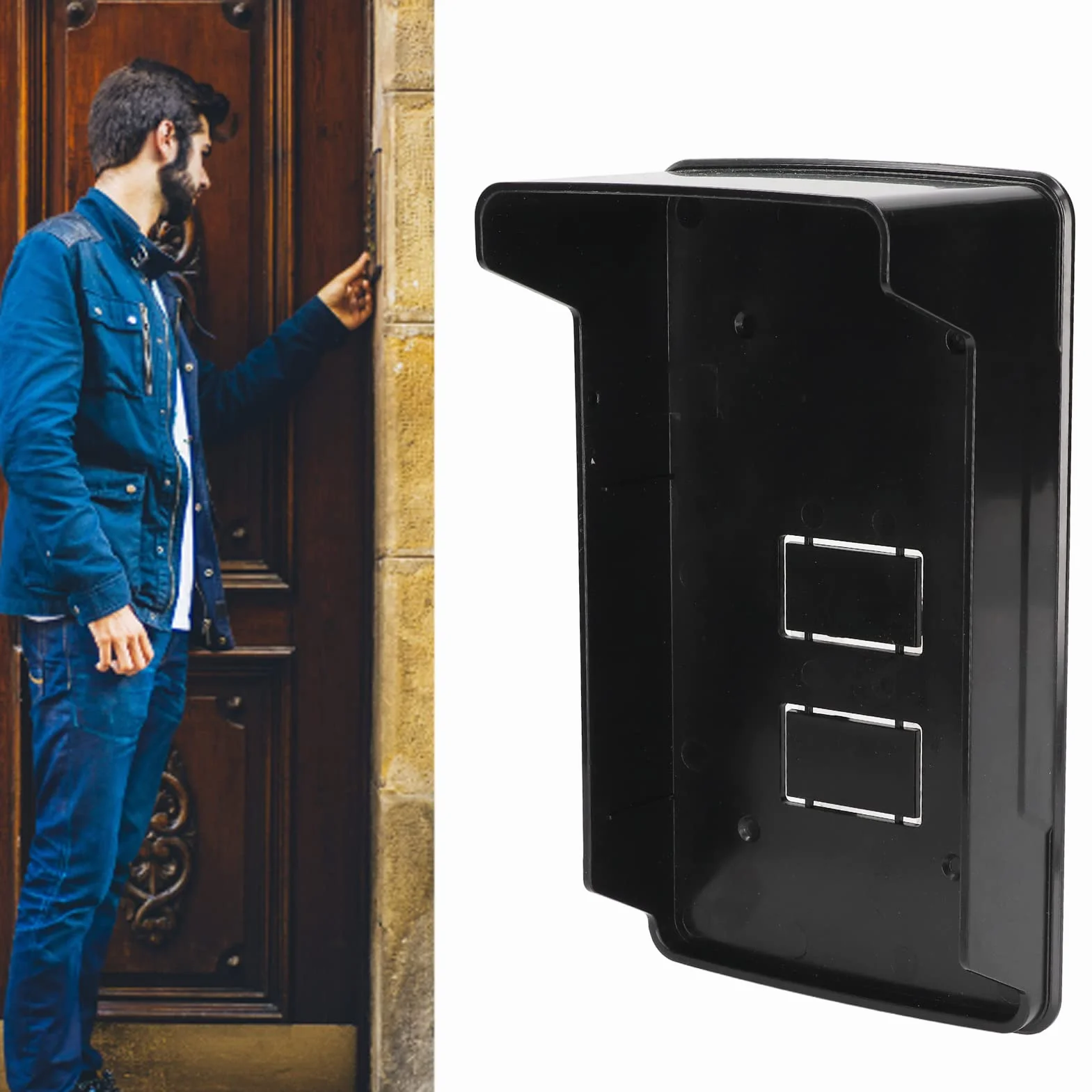 Campanello Parapioggia Blocco Luce Resistente Alle Intemperie Porta Ingresso Tastiera Cover Protettiva Shell per la Casa