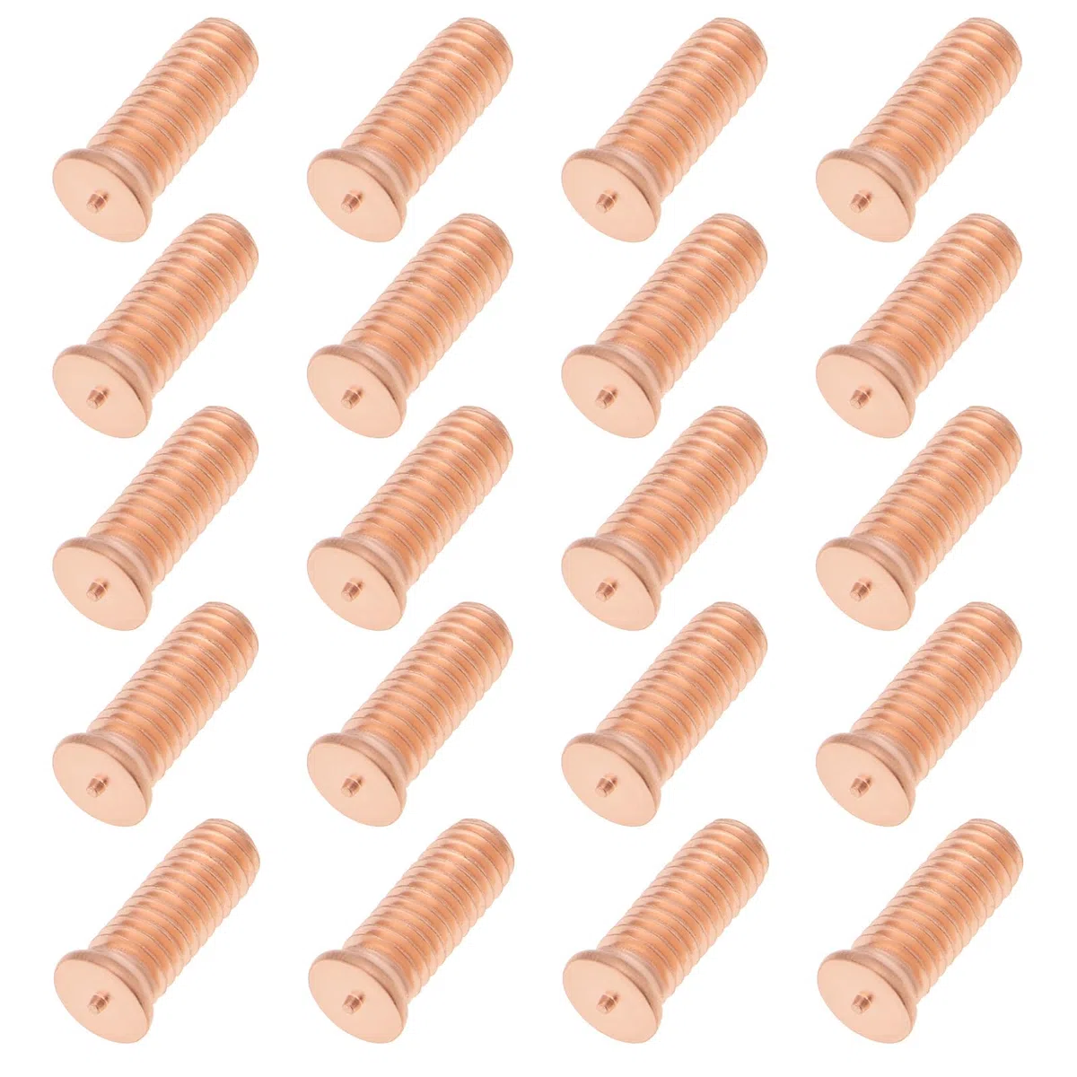 200Pcs M6x16 Acciaio Al Carbonio Placcato Rame Stud Saldatura Spot Placcato Rame Vite di Saldatura Punto di Saldatura Chiodo Bullone o Condensatore di Scarico
