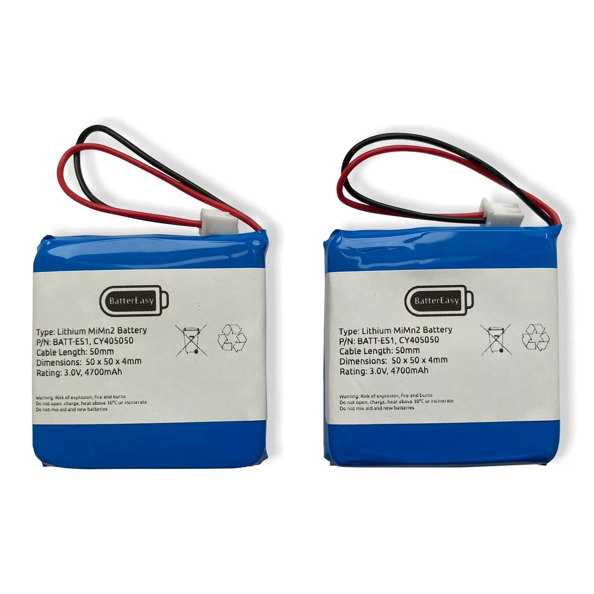 2 x Pyronix Deltabell DELTABB-WE Sirena Campana Batteria - Batt-ES1 Coppia