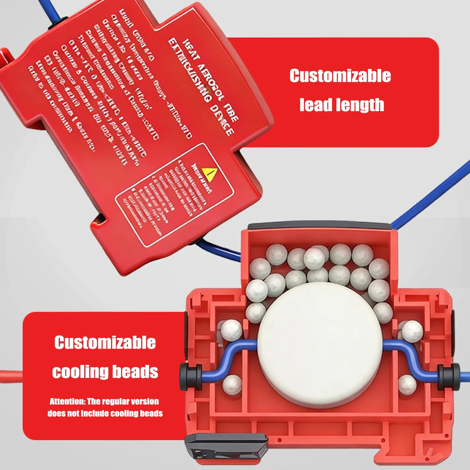 5pcs DIN Rail Retardant Device Dual-Line Household Flame Retardant Tool Non-Pollution Heat Aerosol Fire Extinguishers For Distribution Cabinet And Meter Box