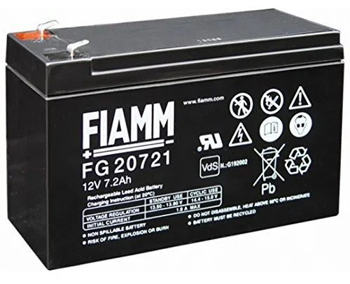 Batteria Fiamm al Piombo 12V 7,2Ah Faston 4,8mm