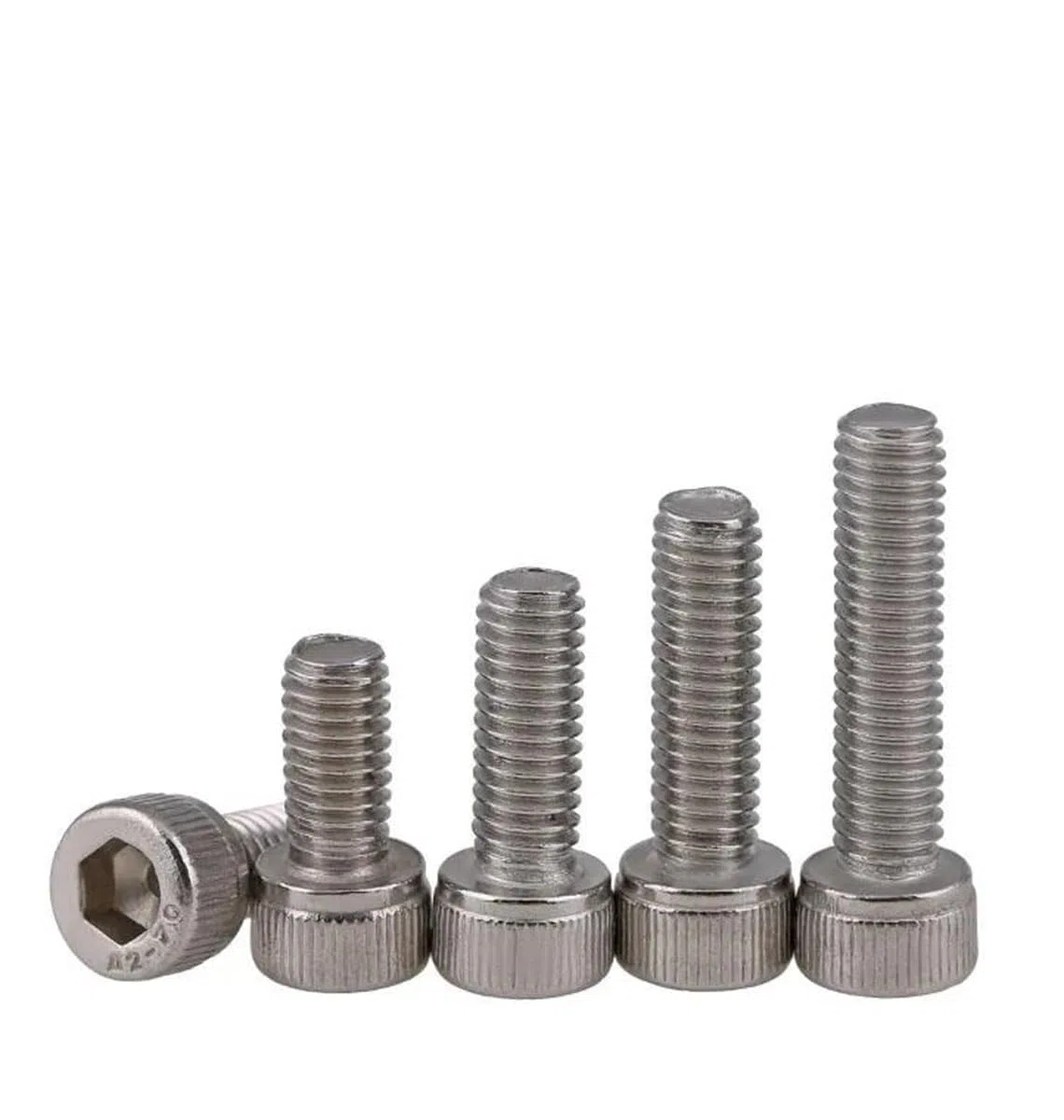 bulloni esagonali in acciaio inossidabile, Assortimento di viti a testa cilindrica con esagono incassato in acciaio inossidabile 304 con filettatura inversa M4-M12(M5X40 mm (10 Pcs))