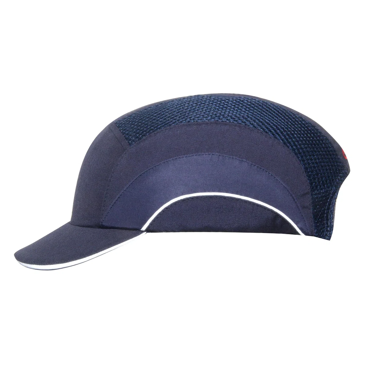 JSP HARDCAP A1+ Cappellino Antinfortunistico Leggero Antiurto - Visiera 5 cm - Blu Navy - Ventilazione per Comfort - Uso in Ingegneria, Logistica e Produzione - EN 812