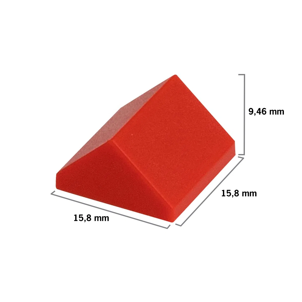 Set di 75 mattoncini per tetto, mattoncini per tetto, diversi colori (rosso/620)