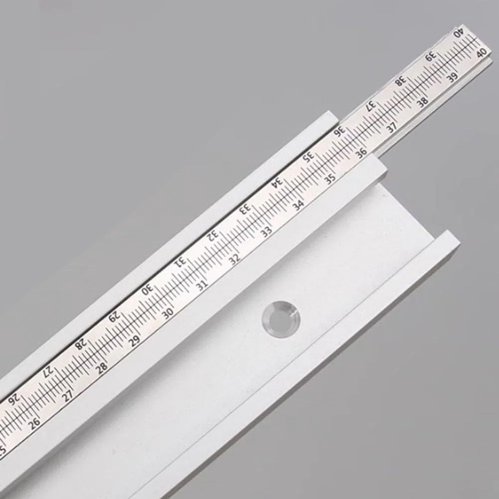 DAZZLEEX 45 binari a T tipo Miter Track 40cm/50cm/60cm in lega di alluminio, accessori per seghe da tavolo per tavolo fresatrice, seghe da tavolo (60cm)