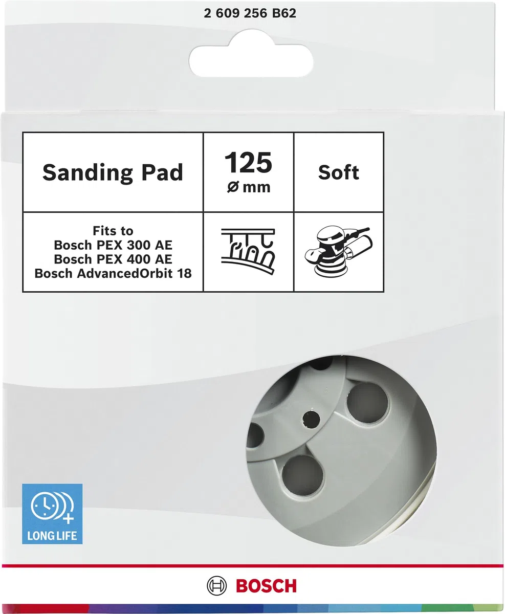 Bosch 1x Platorello (Ã˜ 125 Mm, Tenero, Accessori Per Levigatrici Rotoorbitali)