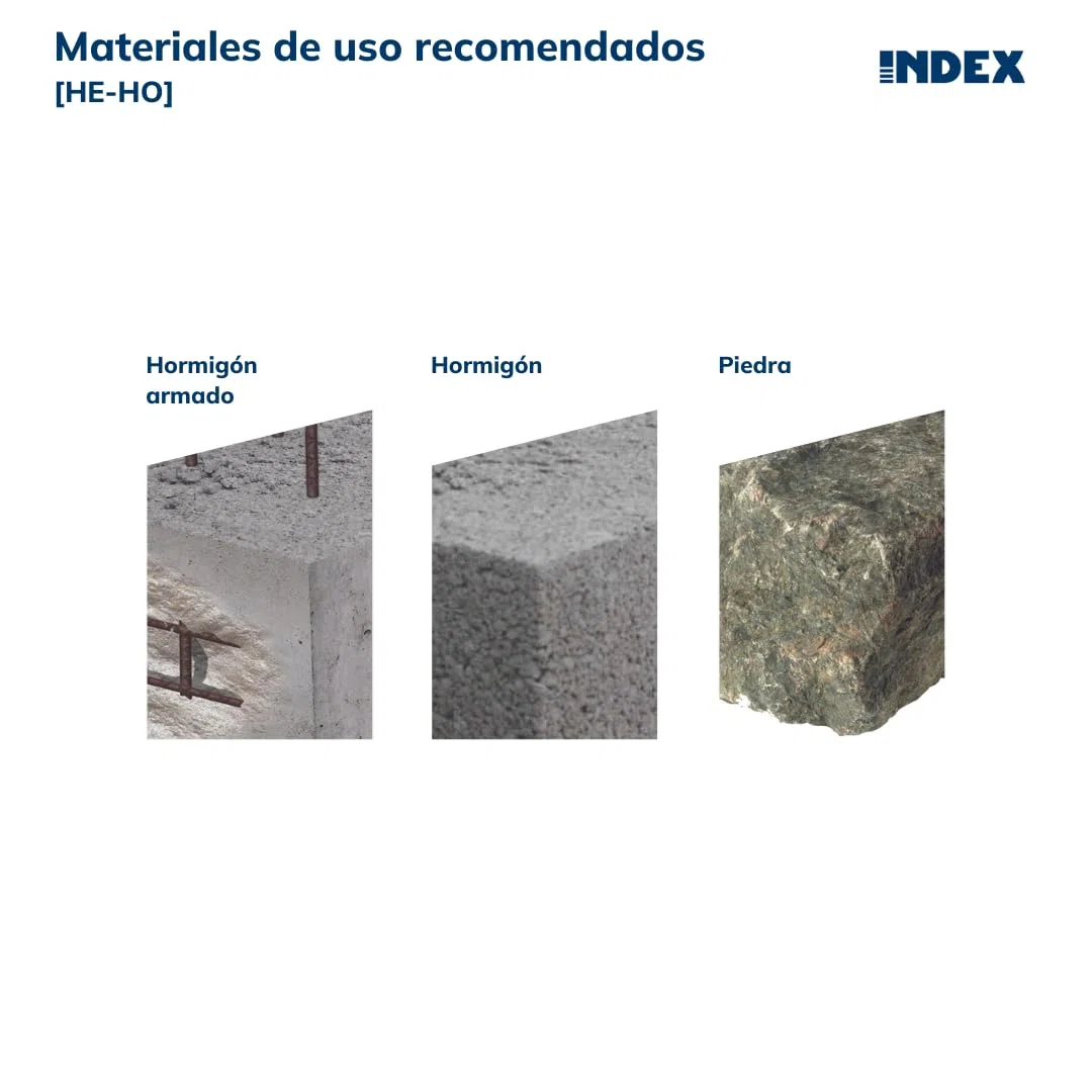 INDEX Fixing Systems HE-HO-Set di 50 ancoraggi femmina a cono interno per grandi carichi, rivestimento zincato M12, lunghezza 50 mm, ø 15 mm