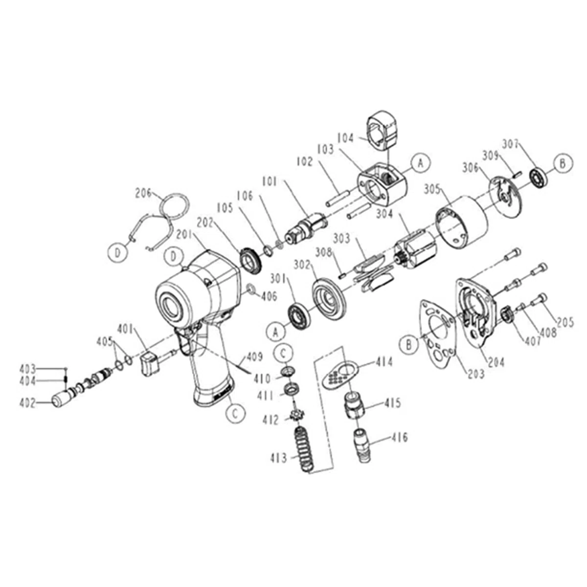 BETA 1927XM - Avvitatore a impulsi compatto reversibile