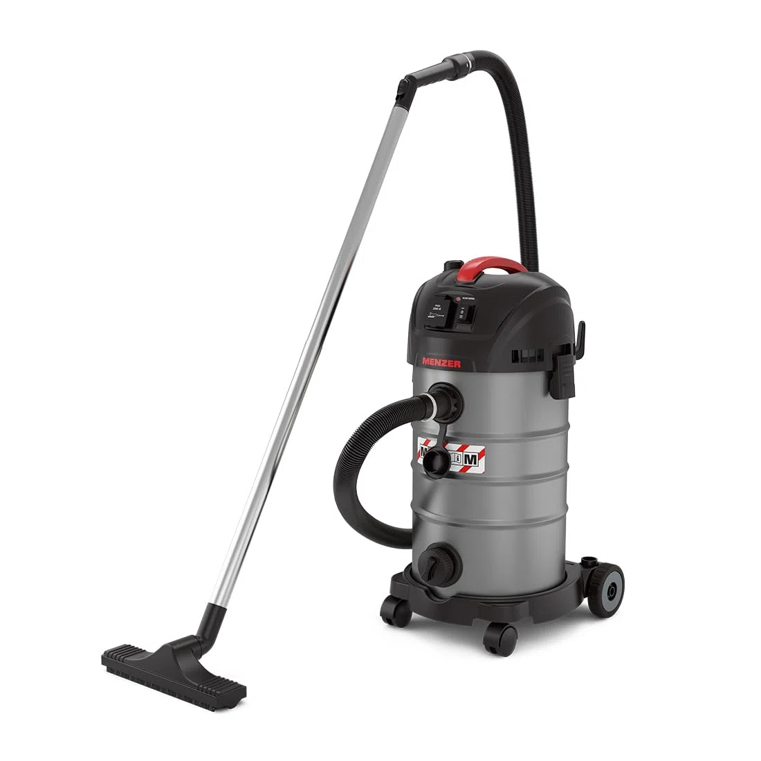 MENZER Aspiratore di Sicurrezza (Aspiratore a Umido/a Secco) VCM 330, Classe di Polvere M, 30 Litri, Attrezzatura Antistatica Completa