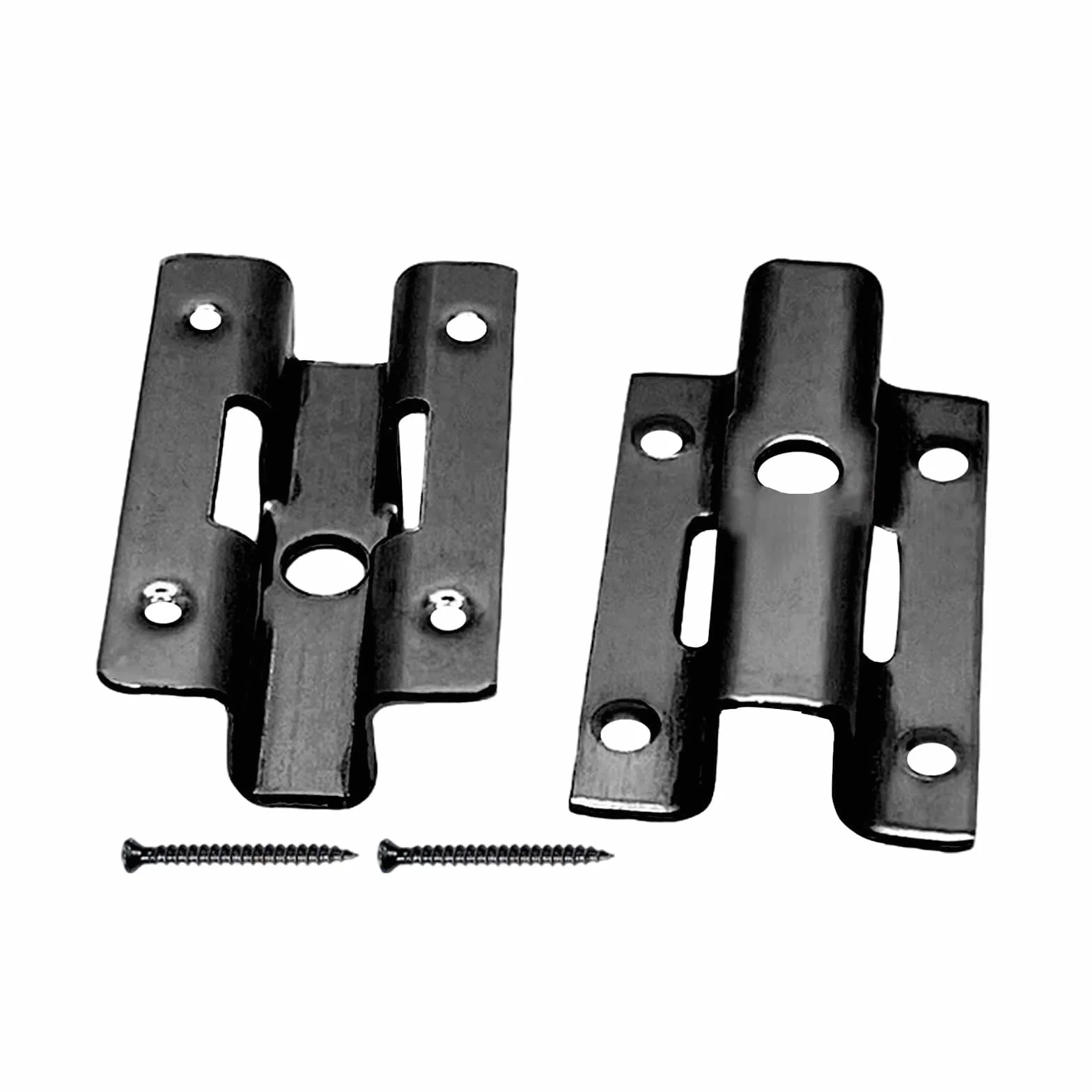 100 pezzi, clip di fissaggio in acciaio inox per pavimentazione in WPC, clip per assi in WPC, fissaggio invisibile per terrazza con viti per assi WPC, clip a T, fissaggio nascosto (nero 7 mm)