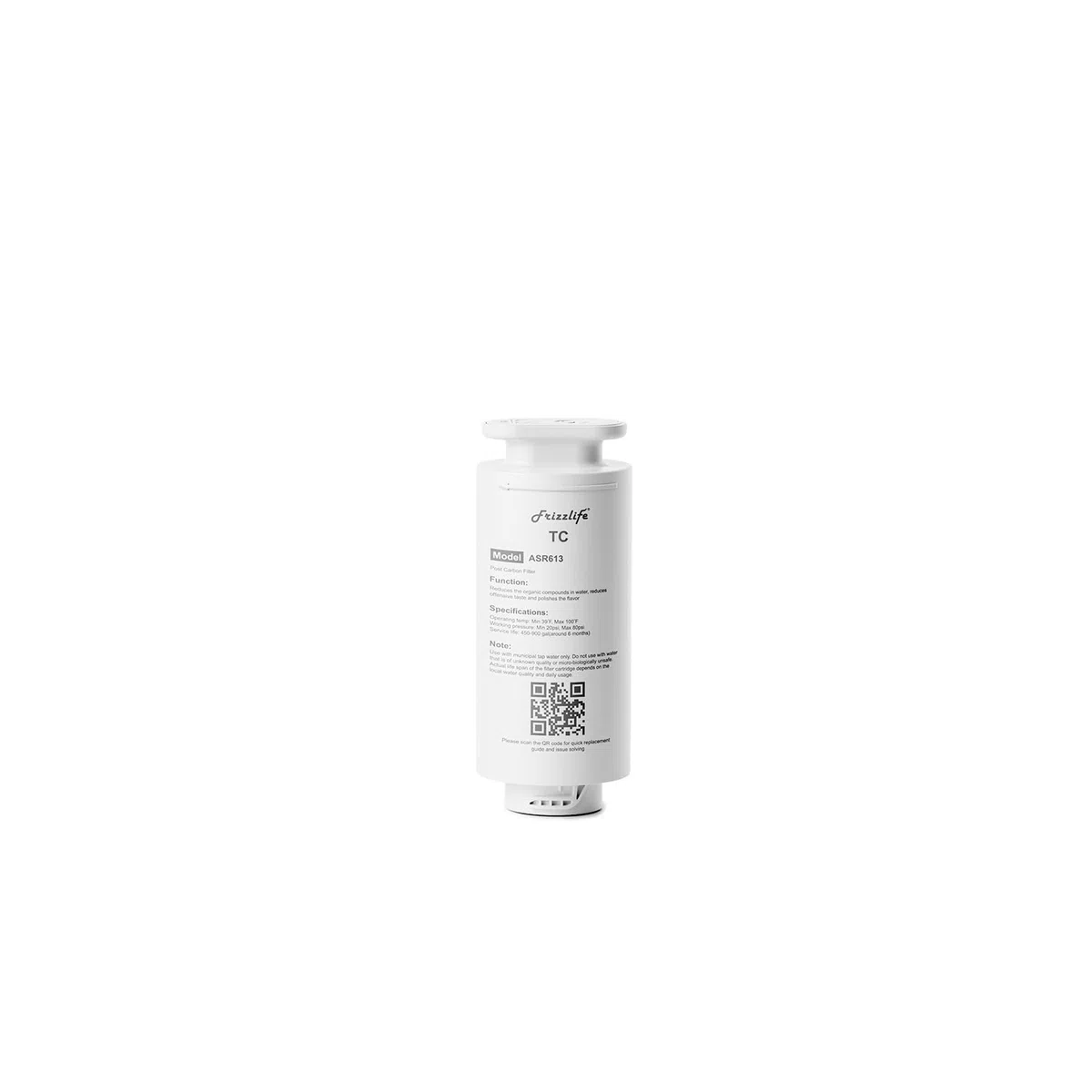Frizzlife ASR613 Cartuccia filtro post di ricambio per sistema di osmosi inversa PD1200 (terza fase)