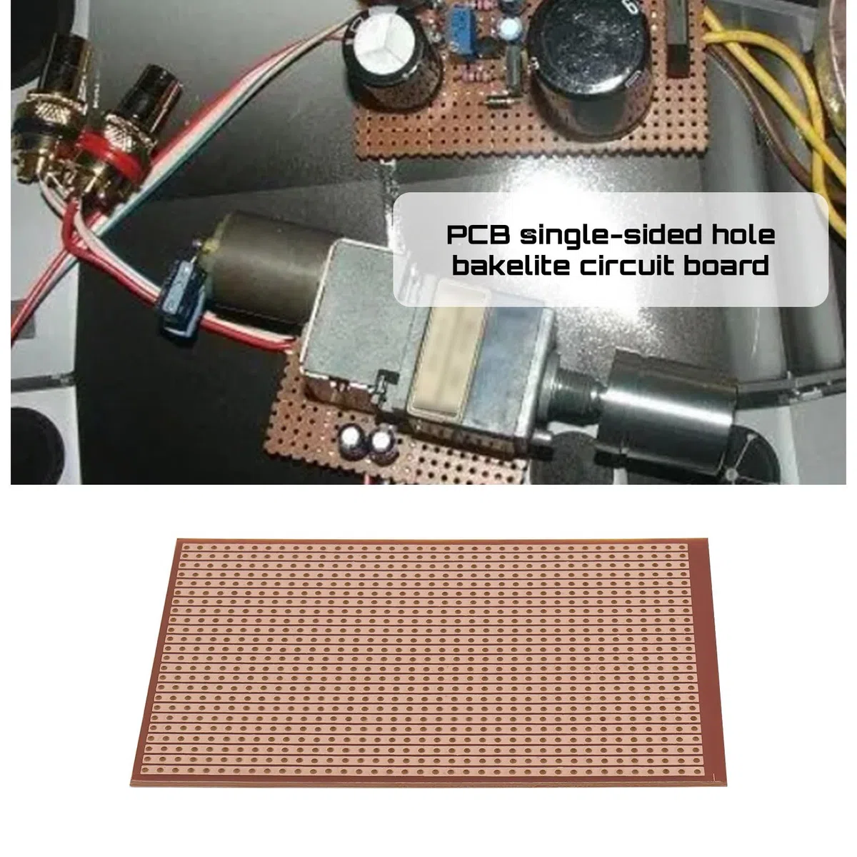 OTOTEC 10 Pezzi Scheda prototipo a faccia singola 64 mm x 95 mm PCB Scheda circuito in bachelite con foro a faccia singola per progetti elettronici di saldatura fai da te Circuito di prova pratico