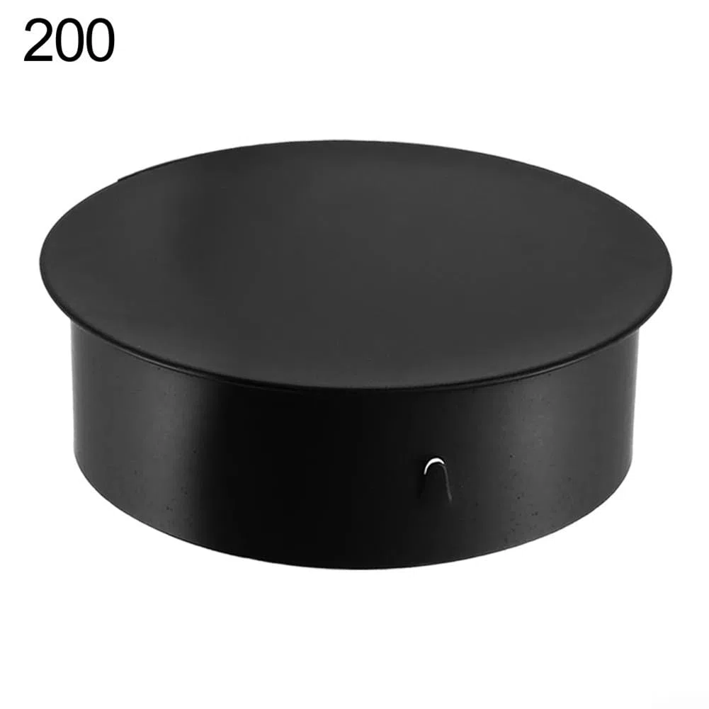 Copertura per foro del camino, 50-200 mm, in acciaio inossidabile, coperchio per tubo della stufa, coperchio per foro del camino, tappo terminale per tubo del camino (200 mm)