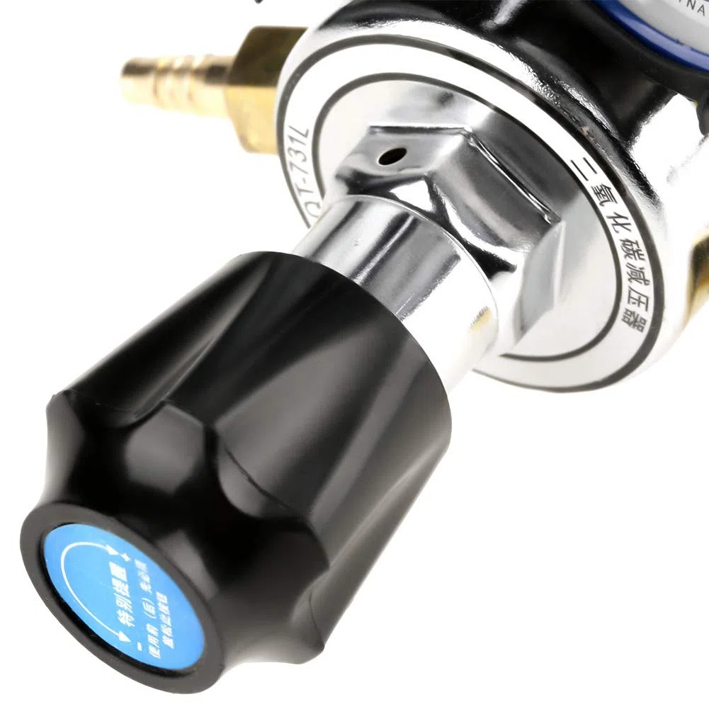 DEWIN Regolatore per Bombole di Gas, Regolatore per Bombole di Gas CO2 Riduttore di Pressione per Saldatura ad Anidride Carbonica G5/8
