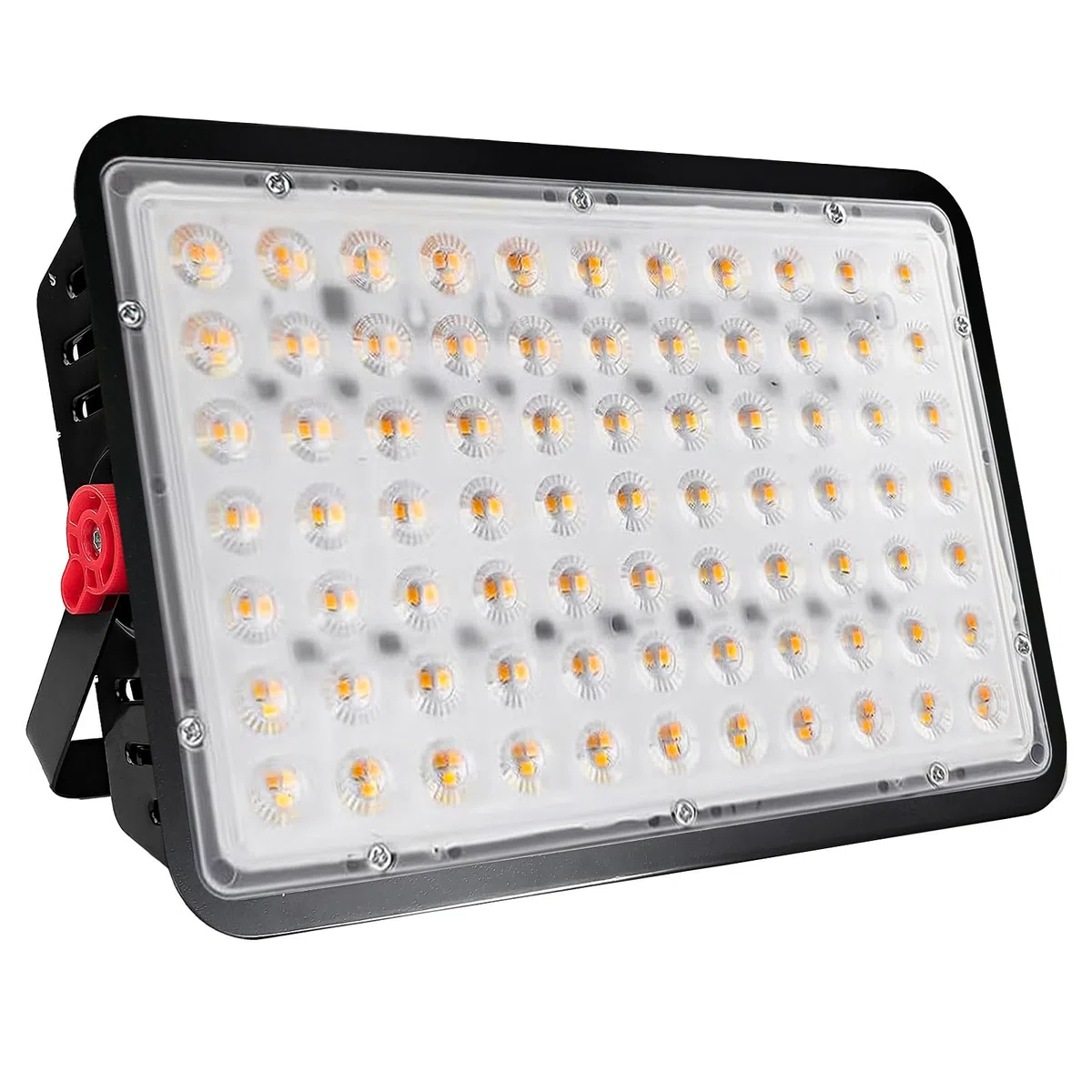 CREATESTAR Faretto Led da Esterno 200W 20000LM, Faretti Led Esterni 3000K Bianco caldo, IP66 Impermeabile Faro Led Esterno per magazzino campo sportivo giardino garage cortile parcheggio