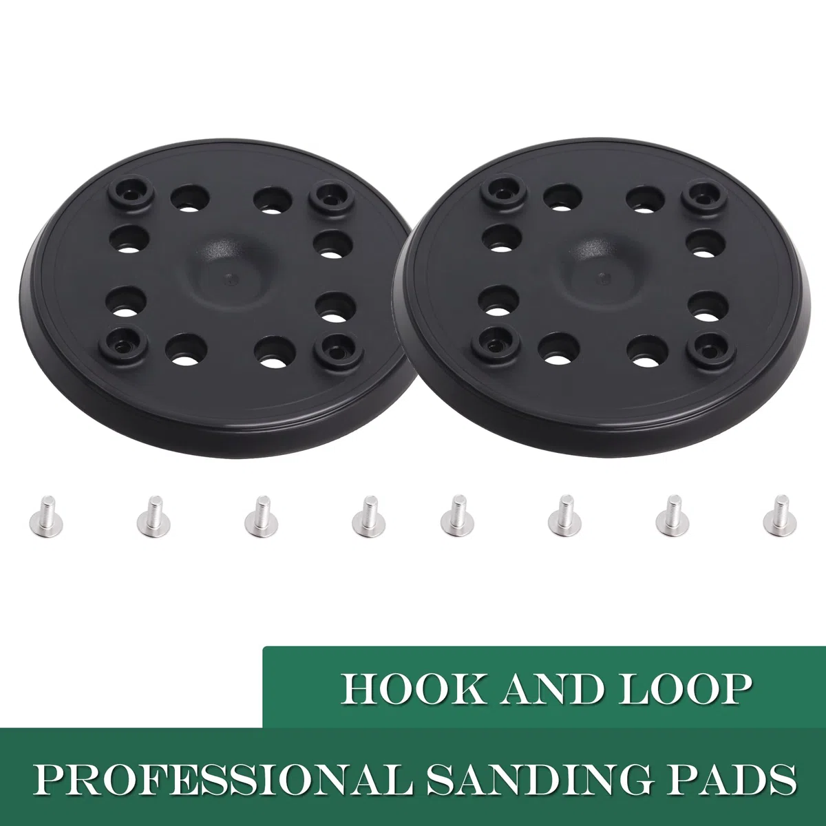 Platorello Abrasivo 125mm con Hook e Loop Compatibile con Bosch PEX 270 A/PEX 270 AE Levigatrice Eccentrica con Cacciavite da Poweka (2 Pezzi)