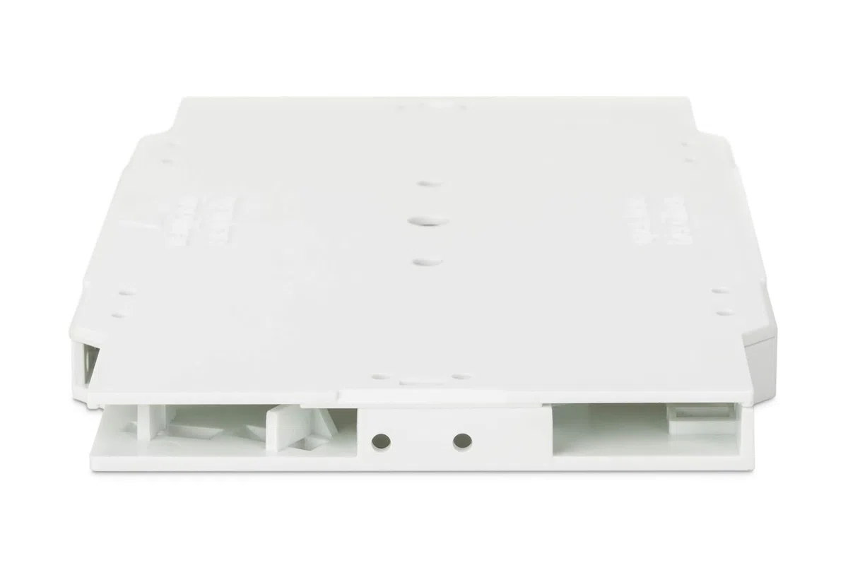 DIGITUS Cassetta di giunzione in fibra ottica – 12 fibre – Supporto per giunzione con protezione a crimpare e termorestringente – Compatibile con armadi di distribuzione FO – Grigio