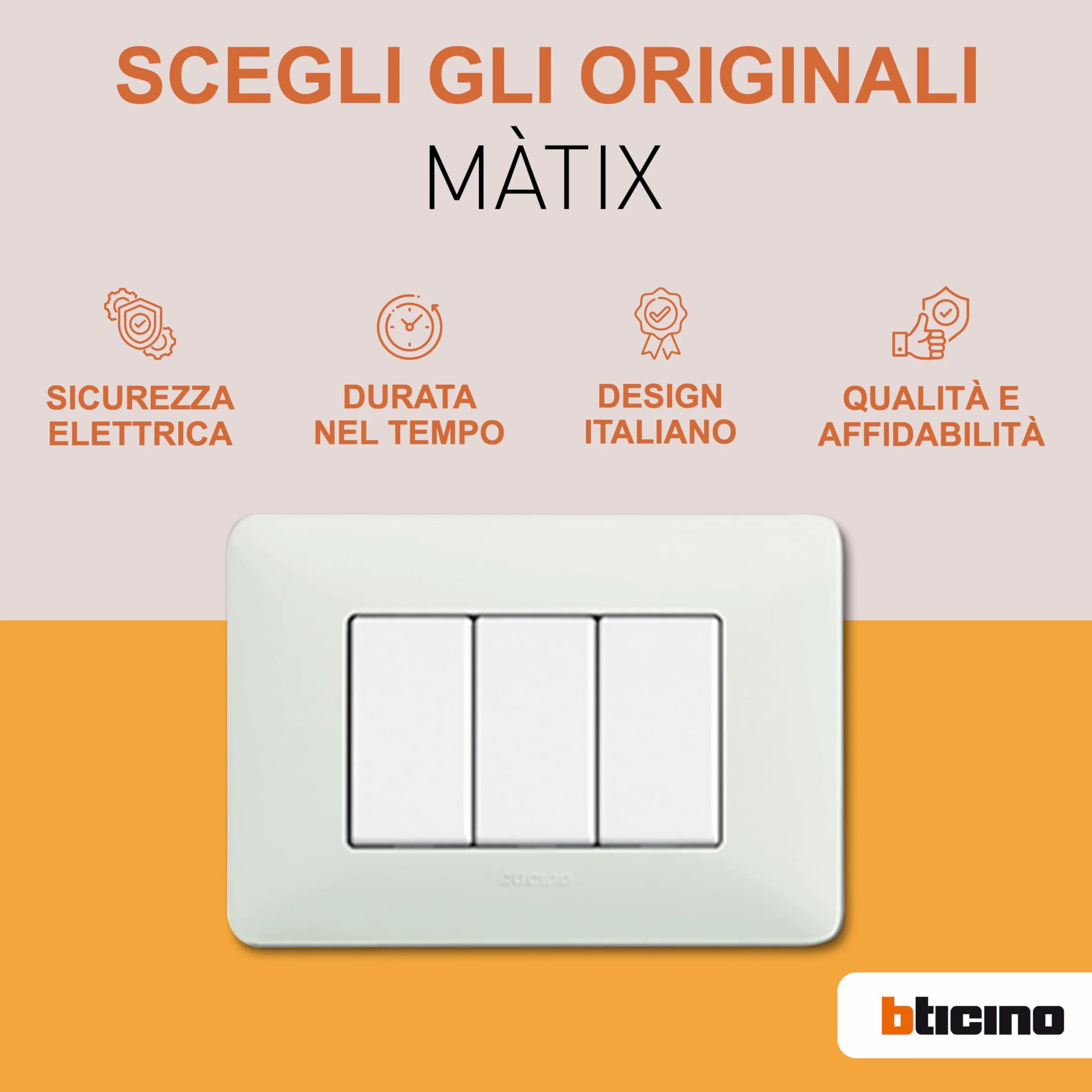 BTicino AM5706 Dimmer a manopola, 4,7 x 2,2 x 6,2 cm, Bianco