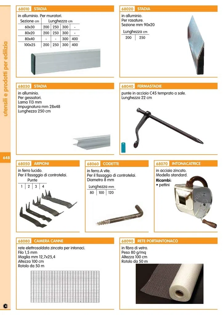 1PEZZO STADIA IN ALLUMINIO 80X20 H.300