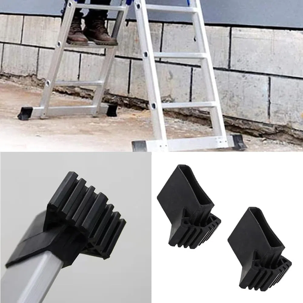 4 coperture per piedini per scale, stabilizzatore in gomma antiscivolo per scale a gradini, accessorio universale per scala pieghevole