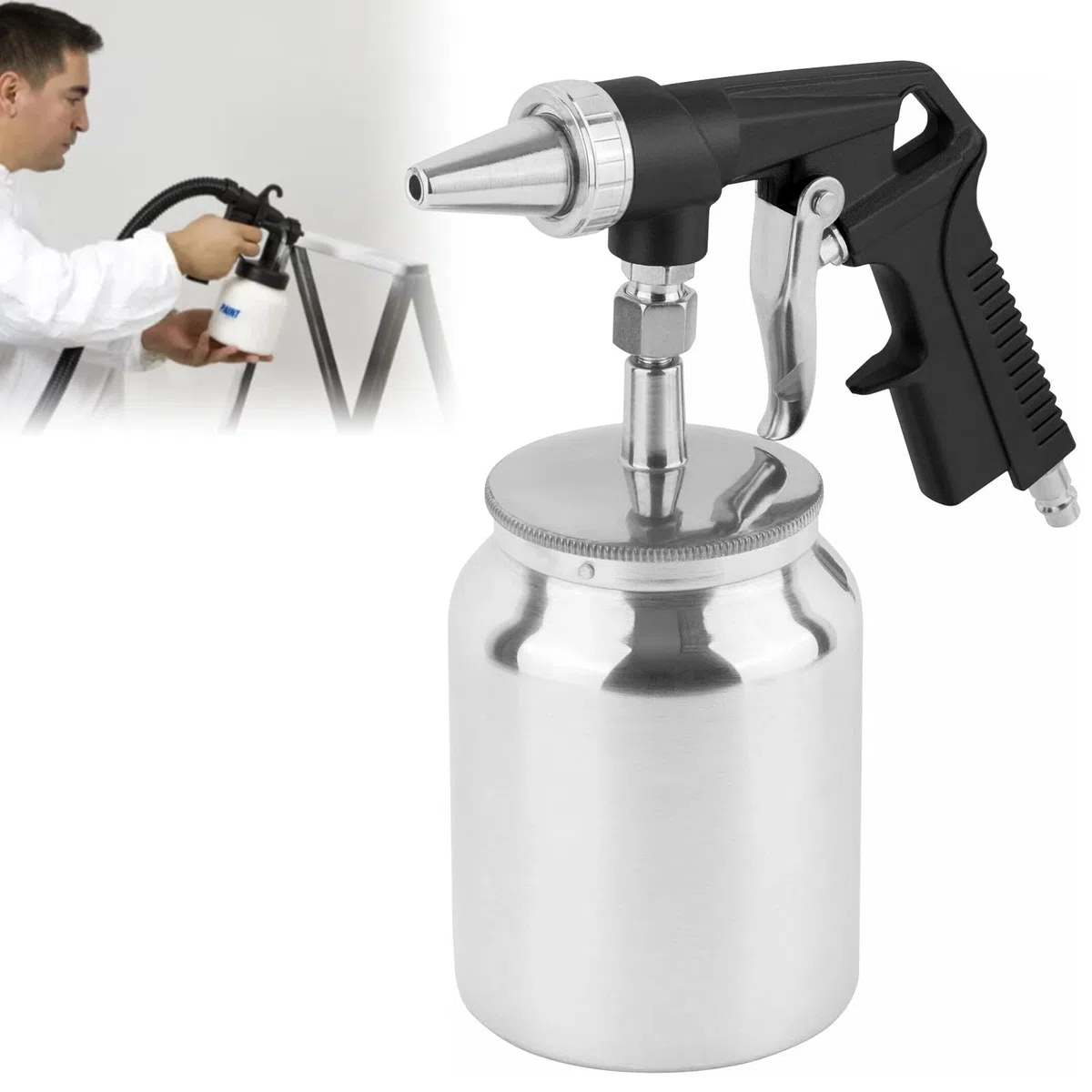 Pistola sabbiatrice ad aria compressa, dispositivi per sabbiatura, pistola per sabbiatura per compressore, sabbiatrice per la pulizia, rimozione della ruggine, lucidatura, smussatura, rimozione di