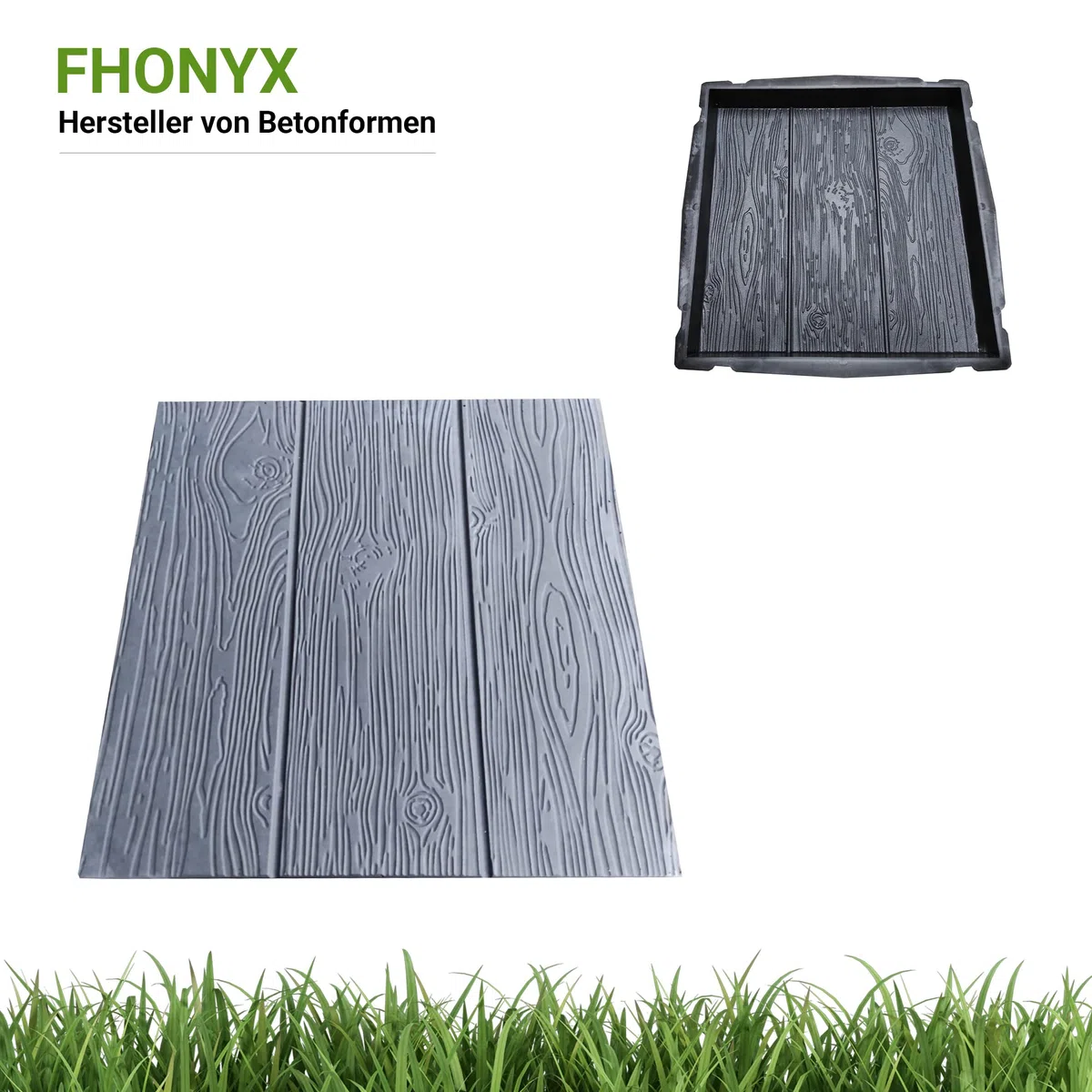 2 PCS stampi in cemento 40x40x5cm, Di Lastre, pannello per decking, imitazione del legno, giardino dei prati, decorazione del giardino, percorso, DIY, pavimentazione, multifunzione
